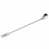 10inch Stainless Steel Swizzle Stick Cocktail Drink Stirrer Spoon and Fork