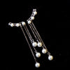 Elegant Tassel Earrings Elegant Female Pearl Anti Allergy Ear Studs