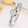 DS038 Women Small Alloy Bracelet Wrist Watch with Diamonds