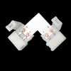 ZDM 5PCS L Type Monochr LED Strip Connector 8mm/ 10mm LED Connector L-shape LED Strip Light Connectors