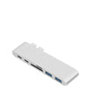 6 in 1 Type-C USB-C Hub Adapter Dual USB 3.0 Port