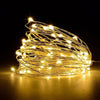 10M 100-LED Silver Wire Strip Light USB Power Supply Fairy Lights Garlands Christmas Holiday Wedding Party 1PC