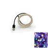 10M 100-LED Silver Wire Strip Light USB Power Supply Fairy Lights Garlands Christmas Holiday Wedding Party 1PC