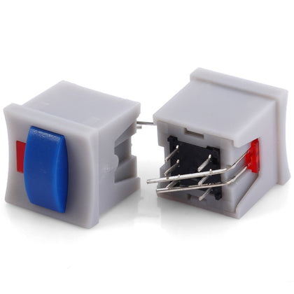 10Pcs Practical DIY DC 30V 0.1A Non - Locking Push Button Switch Set