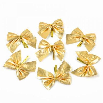 12pcs Pretty Bowknots Ornament Christmas Tree Festival Party Decoration