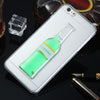 3D Liquid Flow Cocktail Bottle Style Anti-slip Back Cover Case with Transparent Frame for iPhone 6 Plus 6S Plus 5.5 inches