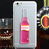 3D Liquid Flow Cocktail Bottle Style Anti-slip Back Cover Case with Transparent Frame for iPhone 6 Plus 6S Plus 5.5 inches