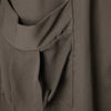 Stylish Turn-Down Collar Long Sleeve Pocket Design High Slit Women's Dress