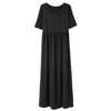 Stylish Turn-Down Collar Long Sleeve Pocket Design High Slit Women's Dress