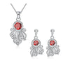 S111-B 925 Silver Plated Necklace Earrings Jewelry Sets