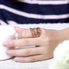 R789-B Nickle Free Antiallergic New Fashion Jewelry 18K Gold Plated Ring