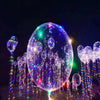 Christmas Party Balloons LED Lights Up BOBO Transparent Colorful Flash String Decorations City Wedding Home Cour