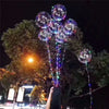 Christmas Party Balloons LED Lights Up BOBO Transparent Colorful Flash String Decorations City Wedding Home Cour