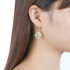 Fashion Versatile Earrings Round Cross Head Earrings Drop Buckle