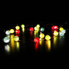 Color Glass Beads Shape String Lights for Patio Micro 2M 20-LED Timer Control Waterproof Battery Powered 5V