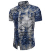 Men's Short Sleeves Printed Shirt