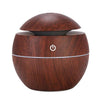 Spherical wood grain humidifier USB aromatherapy essential oil diffuser 7 color