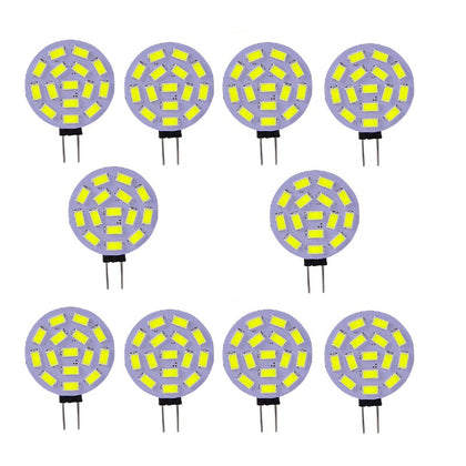 10PCS G4 4W LED Bi-Pin Lights 15SMD 5730 350-400LM DC12V