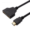 1080P HDMI Male to 2 HDMI Female 1 In 2 Out Splitter Cable Adapter Converter