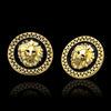 Gold Plated Lion Earrings