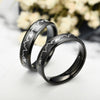 Lovers Heatbeat Couple Titanium Steel Ring Weding Ring