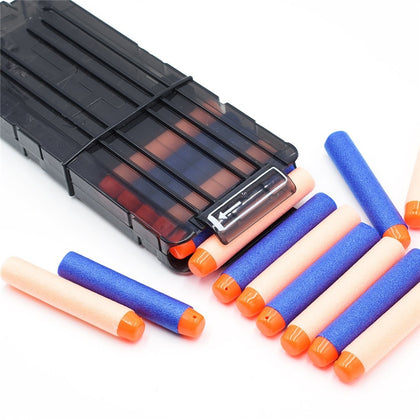 12 Quick Reload Clip System Darts for Toy Gun Nerf N-strike Blaster