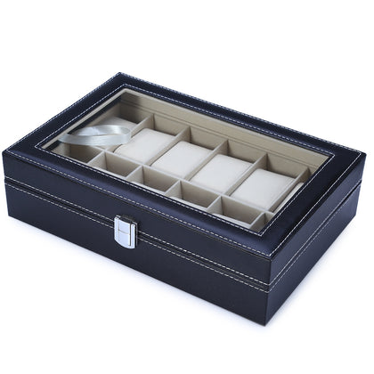 12 Grids Watch Case Jewelry Storage Organizer