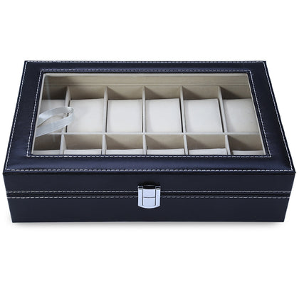 12 Grids Watch Case Jewelry Storage Organizer