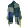 Trendy Wool Warm Plaid Thickening Women Shawl