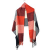 Trendy Wool Warm Plaid Thickening Women Shawl