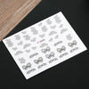 10pcs Fashion 3D DIY Black Decal Nail Art Decoration Sticker