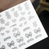 10pcs Fashion 3D DIY Black Decal Nail Art Decoration Sticker