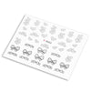 10pcs Fashion 3D DIY Black Decal Nail Art Decoration Sticker