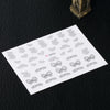 10pcs Fashion 3D DIY Black Decal Nail Art Decoration Sticker