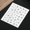 10pcs Fashion 3D DIY Black Decal Nail Art Decoration Sticker