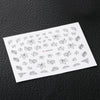 10pcs Fashion 3D DIY Black Decal Nail Art Decoration Sticker