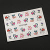 10pcs Flower Nail Decals Art Water Transfer Stickers Nail DIY Decoration