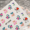 10pcs Flower Nail Decals Art Water Transfer Stickers Nail DIY Decoration