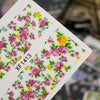 10pcs Flower Nail Decals Art Water Transfer Stickers Nail DIY Decoration