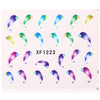 10pcs Fashion DIY Different Patterns Nail Art Decoration Sticker