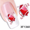 10pcs Fashion DIY Different Patterns Nail Art Decoration Sticker