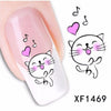 10pcs Fashion DIY Different Patterns Nail Art Decoration Sticker