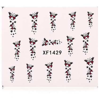 10pcs Fashion DIY Different Patterns Nail Art Decoration Sticker