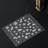 10pcs Snowflake Design Nail Sticker Manicure Decor Tools