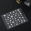 10pcs Snowflake Design Nail Sticker Manicure Decor Tools