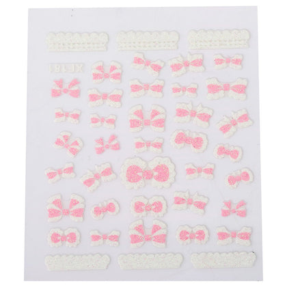 10pcs Stylish Art Decorations Girls 3D Decal Nail Stickers