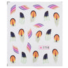 10pcs Stylish Art Tips Feather Water Transfers Nail Sticker for Ladies