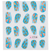 10pcs Stylish Art Tips Feather Water Transfers Nail Sticker for Ladies