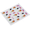 10pcs Stylish Art Tips Feather Water Transfers Nail Sticker for Ladies