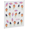 10pcs Stylish Art Tips Feather Water Transfers Nail Sticker for Ladies